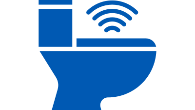 Toilet with wi-fi signal